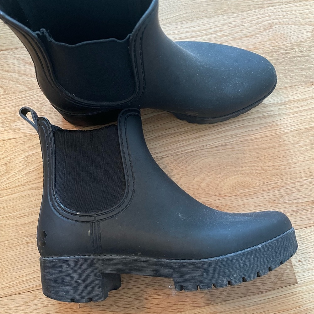 Sam Edelman platform chelsea rain boots size 7.5